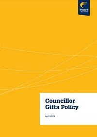 Cover of Councillor Gifts Policy document