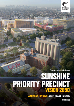 Cover of the Sunshine Priority Precinct Vision 2050 brochure