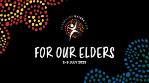 For our elders NAIDOC logo and artwork 2023