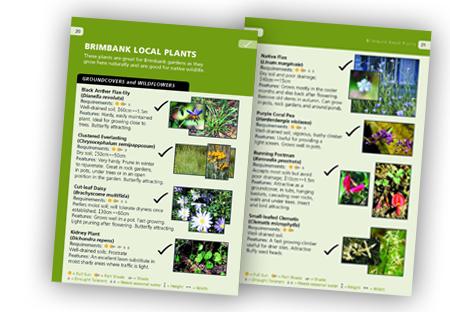 Pages from the Sustainable Gardening brochure