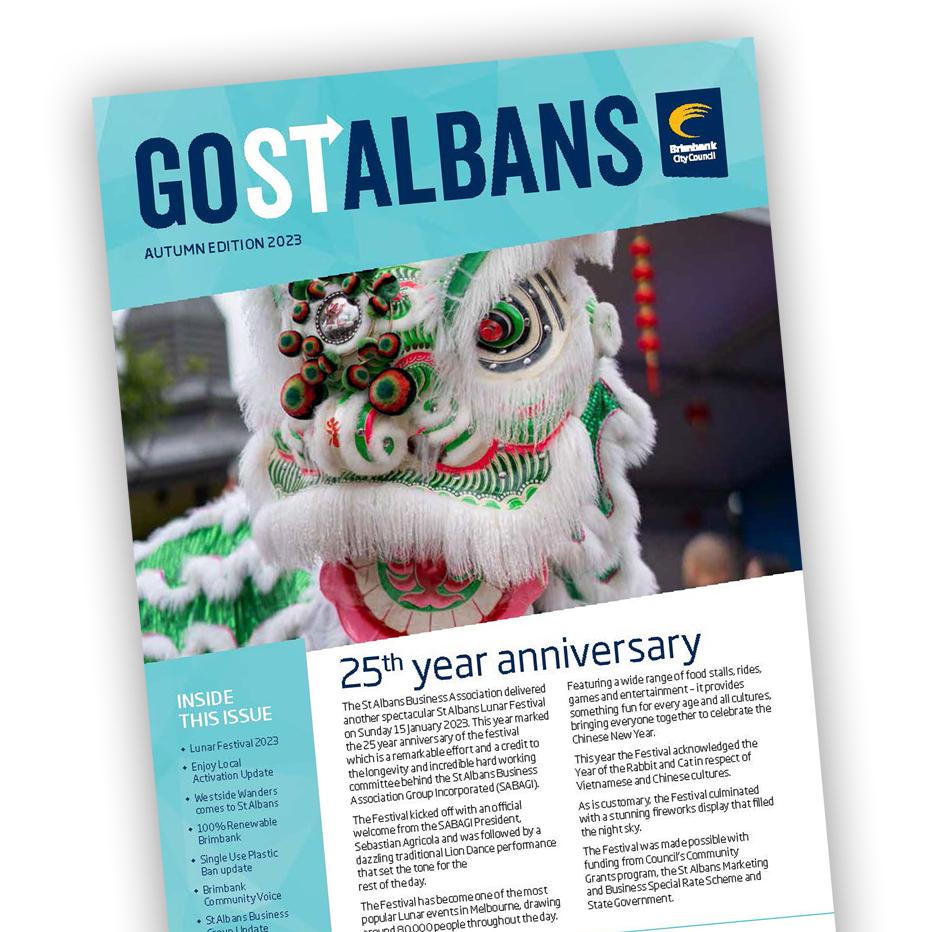 Snapshot of cover of Go St Albans newsletter