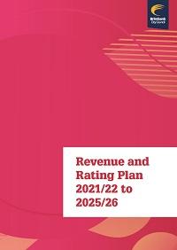 Cover of Revenue and Rating Plan 2021/22-2025/26