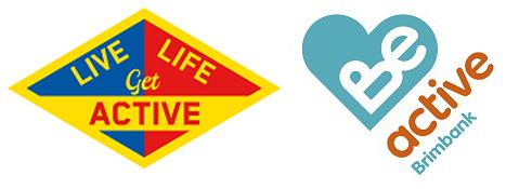 Live Life Get Active and Be Active Brimbank logos side by side