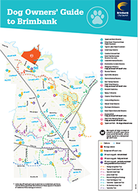 Map of off-leash dog map and locations.