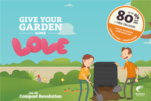 Give your garden some love.  Join the Compost Revolution Up to 80% of RRP + Free delivery. One per household, while stocks last.  Compost Bins. Worm Farms.