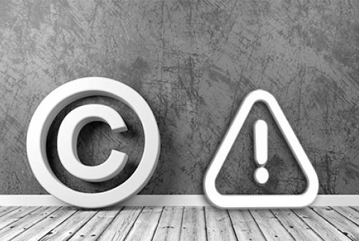 Copyright and warning symbols