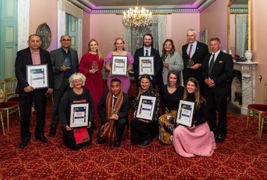 Winners holding awards and certificates at 2023 We are Brimbank Awards celebrations